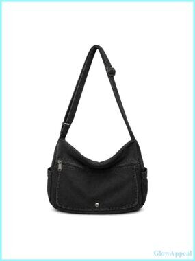 Canvas Messenger Bag Multiple Pockets Crossbody Satchel Shoulder Purse Hobo Tote